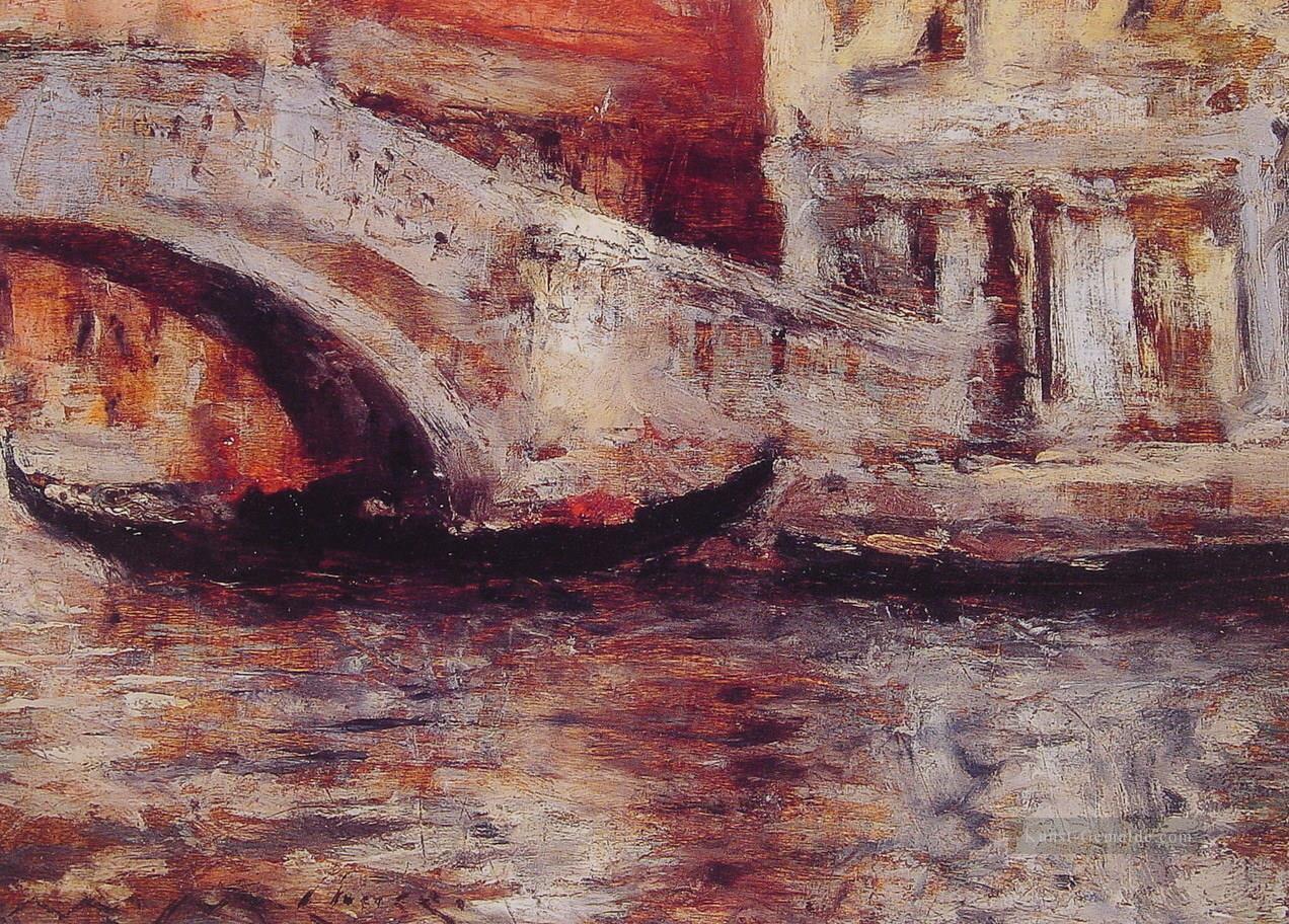 Gondeln Entlang Venezia Canal William Merritt Chase Ölgemälde